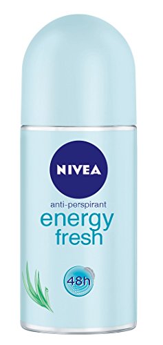 Nivea Deodorante roll-on da donna Energy Fresh, anti-traspirante, confezione da 6 (6 x 50 ml)