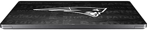 Skinit Decal Laptop Skin Compatible with Surface Laptop 4 15in - Officially Licensed NFL New England Patriots Black & White Design