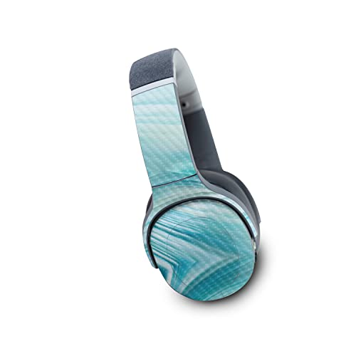 Image of MightySkins Carbon Fiber Skin Compatible with Skullcandy Crusher Evo Wireless - Aquamarine Quartz | Protective, Durable Textured Carbon Fiber Finish | Easy to Apply