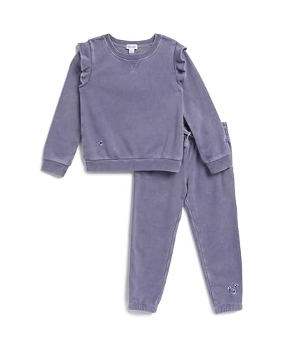 Splendid Girls Floral Haze Pullover Sweatshirt and Jogger Pant Set