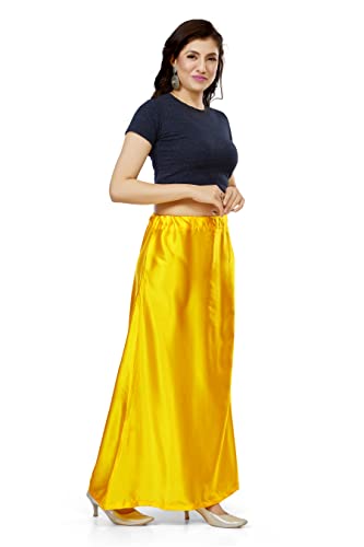 Image of Madhu Fashion Women's Satin Saree Petticoat Saree Underskirt
