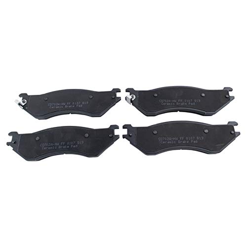 Image of TRQ Rear Brake Pad & Rotor Kit Ceramic Compatible with 2003-2008 Dodge Ram 3500