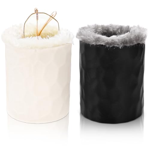 Peohud 2 Pack Plush Lined Eyeglasses Holder, Protective Glasses Holder