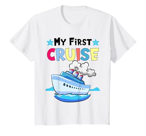 Niños My First Cruise, niñas, niños, crucero divertido de vacaciones Camiseta