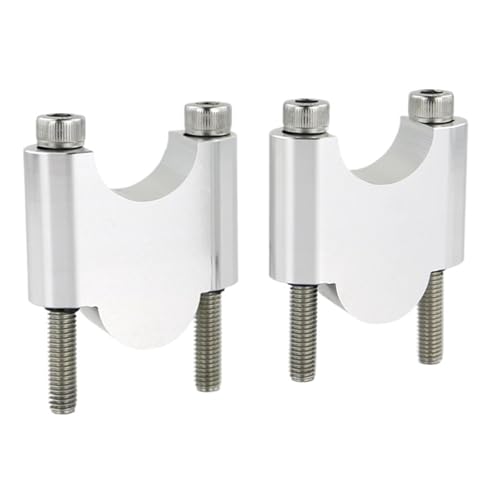 Lenkererhöhung Für Triumph Tiger 1050 Sport Trident660 Scrambler1200 XC Speed Twin 1200 28 Mm 1 1/8 Zoll Griff Fat Bar Mount Riser Lenkererhöhung(Silver Riser 40mm)