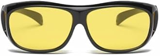 Macular Degeneration Glasses for Men/Women,Glasses for Macular Degeneration Aids, Glaucoma, Cataracts and Retinitis Pigmentosa for Outdoor and Indoor Yellow Lenses, Large Size