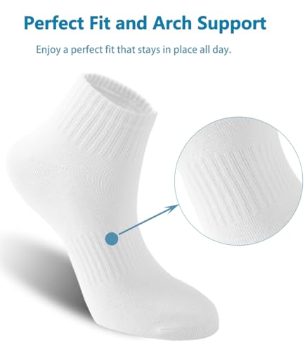 Irisbear Ankle Socks for Women, Cotton Gym Socks Thin Running Socks 5 Pairs2