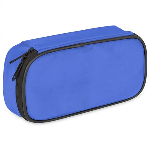 Kuquteed Royal Blue Pencil Case Pencil Pouch Organizer Large Capacity Pen Bags Multifunctional Storage Pouch for Boys Girls Teens Students College School Supplies by Kuquteed - Used condition - US$12.87