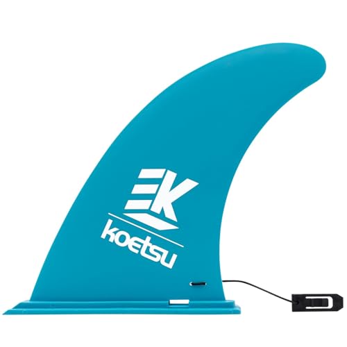 KOETSU SUPフィン 簡単ロック式で工具不要 高強度ポリマー製 の直進安定性 汎用設計でほぼ全てのパドルボード対応 ブラック セントラルフィン センターフィン パドルボードのフィン