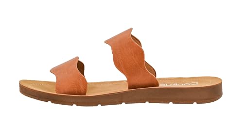 Image of Corkys Footwear Women's Wishy Washy Two Strap Sandal - Trendy and Chic Strap Design, Comfortable, Lightweight, and Durable Summer Sandals for Versatile Fashion