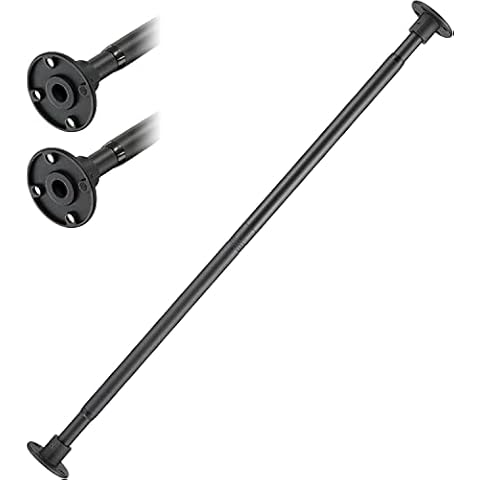 FLY HAWK Adjustable Iron Shower Curtain Rail Cover