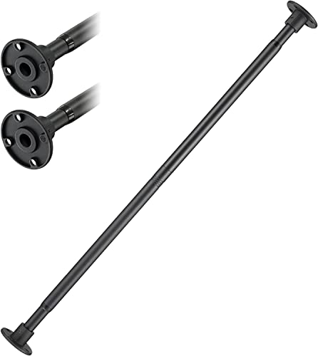 Bastone per Tenda da Doccia Telescopica Estensibile Stile industriale, 74-163cm Asta per Tende da Doccia in Ferro Regolabile per Doccia e Vasca da Bagno, Comprese Viti e Tasselli