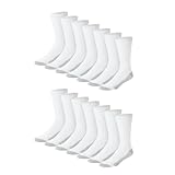 Hanes Double Tough Crew Socks Moisture Wicking Socks, Multipack