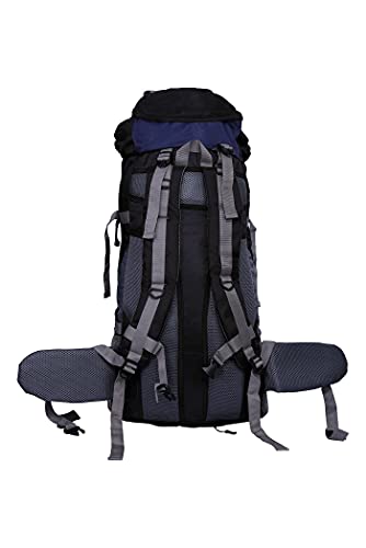 Hiking Bag 65 liters Rucksack Travel Backpack for Adventure Camping Trekking Bag with Rain Cover & Laptop Compartment