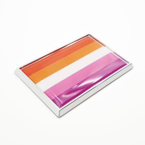 Calcomanía de bandera Les Pride para personalizar tu coche con el diseño Sunset