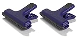 Lixit Food Bag Sealing Large Heavy Duty Clip for Food Storage Bags, Dog Food and Other Uses. (Purple Pack of 2)