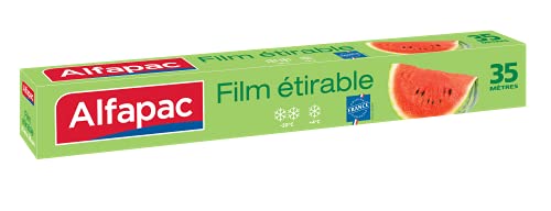 ALFAPAC - Film étirable 35M - Conserve la fraîcheur des aliments - Fabriqué en France Cover