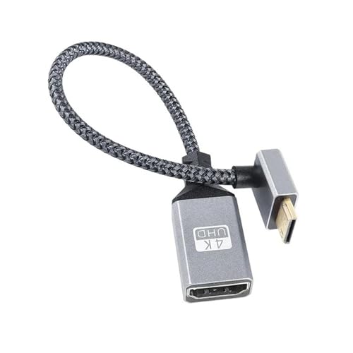 4K UHD HDMI 2.0 �P�[�u�� 90° �p�x�A�~�j HDMI �I�X - �W�� HDMI ���X �i�C�����ґg�����R�[�h DSLR�A�r�f�I�J�����A���j�^�[�AHDTV �p(Down)