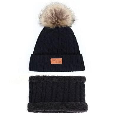 Devil Unisex Wool Hat for Baby Winter Cap Ear & Neck Proction 6-24 Month (Black) 2