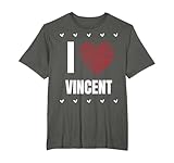 I Love VINCENT First Name Cool Heart Funny