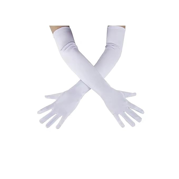 Cotton Full Hand Gloves Unisex | Soft Breathable Summer Gloves for Men & Women | Daily Use, Driving & Sun Protection (White, 1 Pair)-image-42