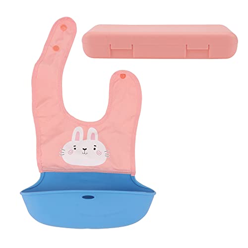 SECFOU 1 Babero para Bebé Comida para El Hogar Ajustable con Dibujos Animados para Niños Recién Nacidos Impermeable De Poliéster para Comer Restaurante Toallas Ropa Delantal Alfombrilla