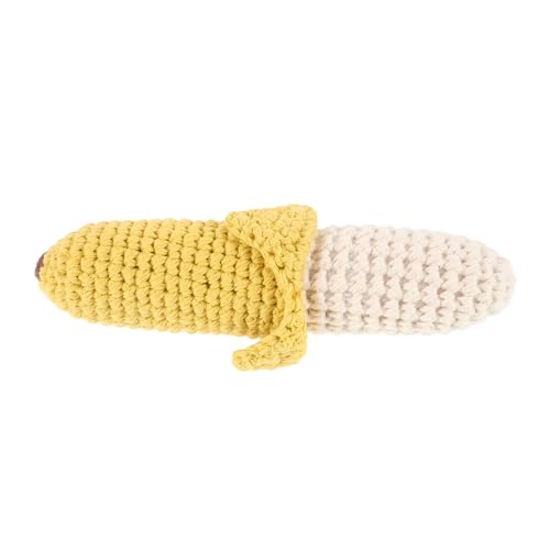 Milisten Banana Hand-rock Teething Toy Infants Soft Toys Baby Hand Rattle Safe for Toddlers