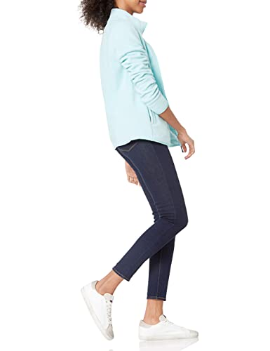 Amazon Essentials Women's Classic-Fit Long-Sleeve Full-Zip Polar Soft Fleece Jacket, Aqua Blue, X-Large