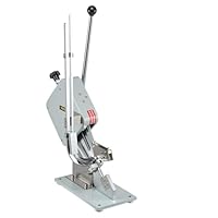 Happybuy Hochwertige manuelle u-förmige Wurst-Klipper-Schneidemaschine mit einer Schachtel Clips (5000 Stk.), robuste Brot Schneidemaschine aus A304-Feinstahl, klappbarer Allesschneider, 37x19x57 cm