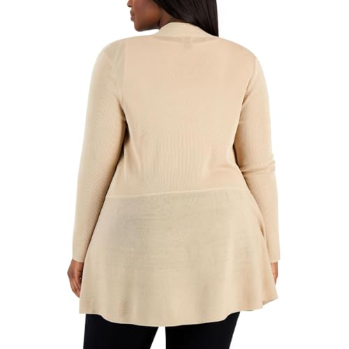 Image of Anne Klein Women's Anne Klein Plus-Size Monterey Long Sleeve Cardigan Sweater