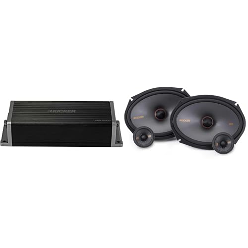 Kicker 47KEY2004 4-Channel DSP Smart Amp w/ 51KSS269 6x9 Audio Upgrade Bundle