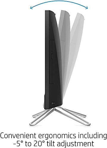 Hp 2023 22-Inch Fhd Ips Touchscreen All-In-One Desktop Pc 2-Core Amd Ryzen 3 3250U Processor 16Gb Ddr4 Ram Nvme M.2 1Tb Ssd 1Tb Hdd Dvd Wifi Ac Bt Webcam Speaker Windows 11 Pro Black W/Re Usb Drive #TOP5
