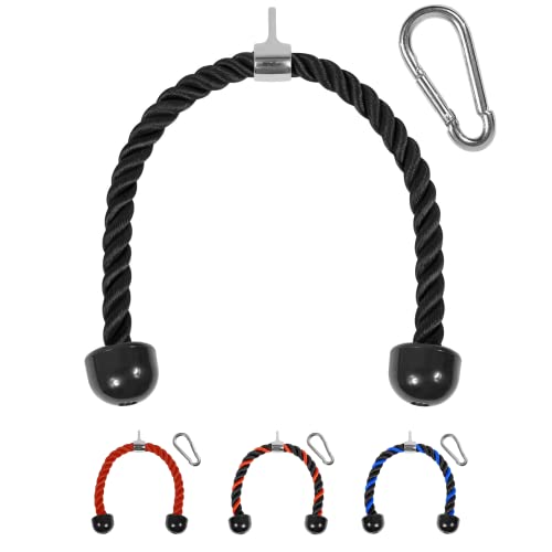 Yes4All Z6BK Trizepsseil, 91.4 cm, Schwarz