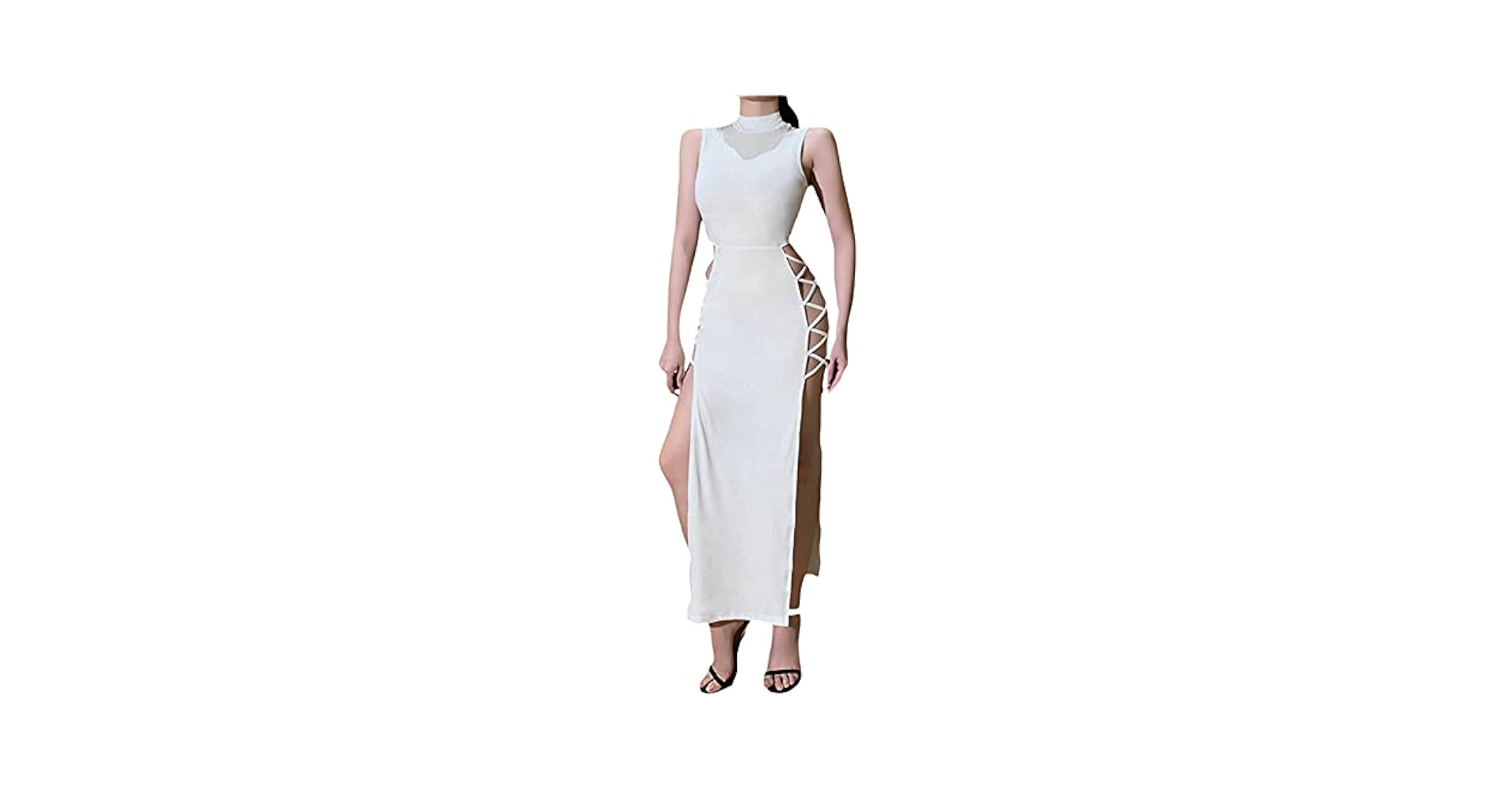andwang Kirakira slim zip ホワイト 002(M) Amazon.com: Zempertoopa Women's Sexy Maxi Dress Turtleneck