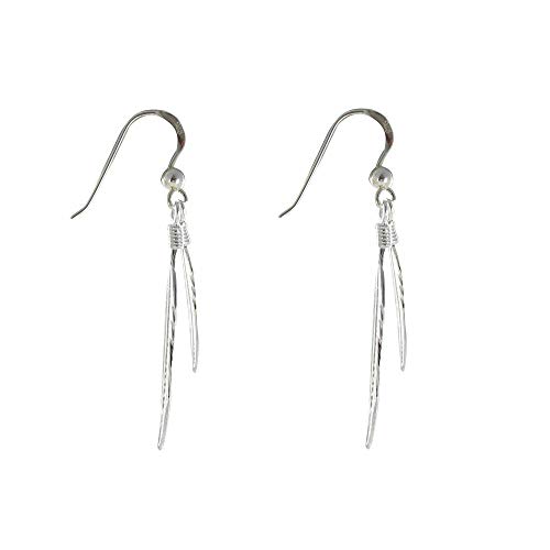 LES POULETTES JEWELS - Sterling Silver Earrings Two Feathers2