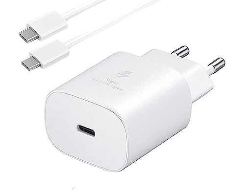 Image of Original 45W Charger for Samsng S10 Lite Samsng Galaxy M51, Samsng Note10 Samsng Note10 Plus Samsng S20 Samsng S21 (Adapter & Cable) White (DA-SM01202)