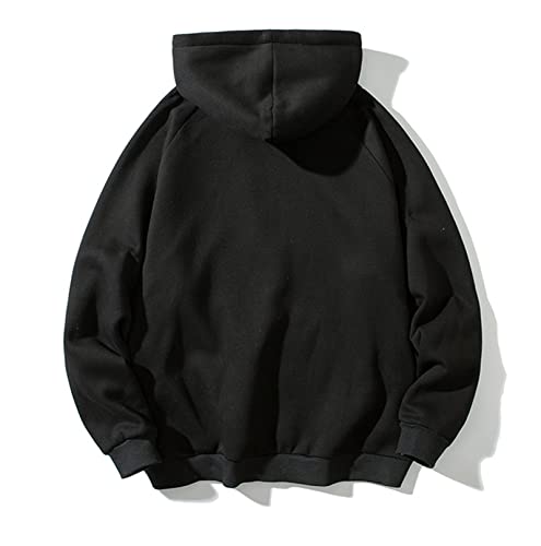 JEsilunmaMY Men's Turtleneck Hooded Sweatshirt Long Sleeve Pullover Sweaters with Pocket Plus Size Casual Loose Jumper Hoodie2