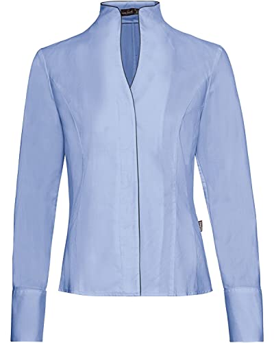 van Laack Kelchkragenbluse Alice Bleu 40