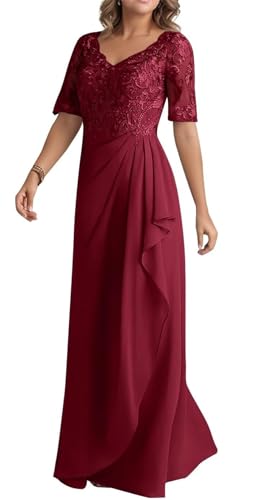 Robe mère de la mariée en mousseline pour mariage chic en été