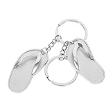 Happyyami 2pcs Beach Slipper Keychain Pendant Versatile Key Chain Decoration for Bags Stylish Accessory for Keyrings for All Occasions