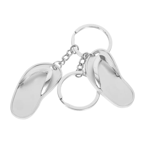 Happyyami 2pcs Beach Slipper Keychain Pendant Versatile Key Chain Decoration for Bags Stylish Accessory for Keyrings for All Occasions
