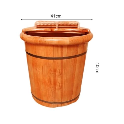 Bañera de pies de madera maciza para adultos miniatura 6