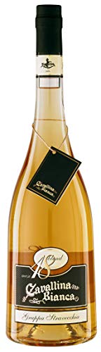 Zanin Grappa Stravecchia Cavallina Bianca 18 Mesi – Premium Grappa Blend – im Eichenfass gereift...