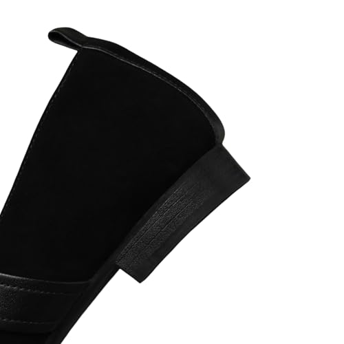 TinaCus Women's Round Toe Suede & Genuine Leather Handmade Mary Jane Flat Shoes with Pearls4