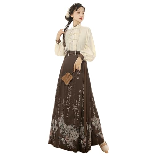 Jupe en chanvre traditionnel chinois motif tête de cheval pour femme
