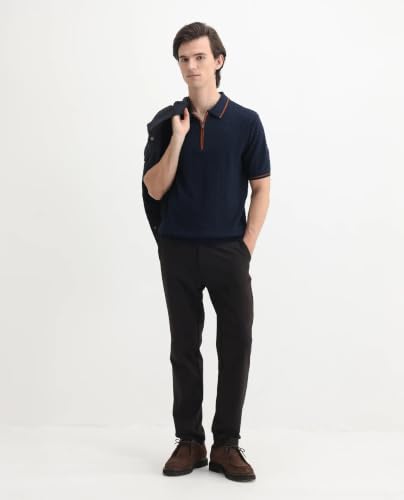 Image of Rare Rabbit Regular fit Textured Polo
