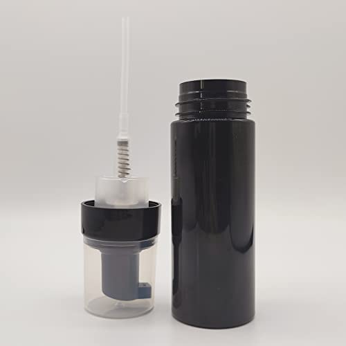 150ml Empty Foam Pump Bottle, 5oz Foaming Dispenser Soap Plastic Container for Facial Cleanser Shampoo Hand Soap (Black)3