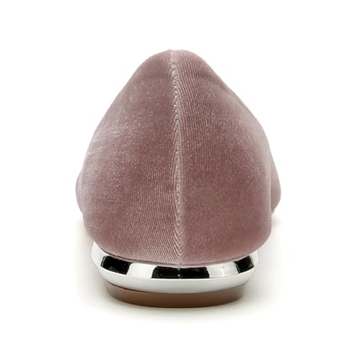 Women Wedding Flats Shoes Bridal Pointed Toe Prom Evening Bridal Party Dress Flats 1.5Cm3