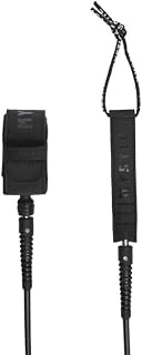 Mystic Watersports - Surf KiteSurf & Windsurfing Surf Leash/Strap - Black - Comfort ankle cuff
