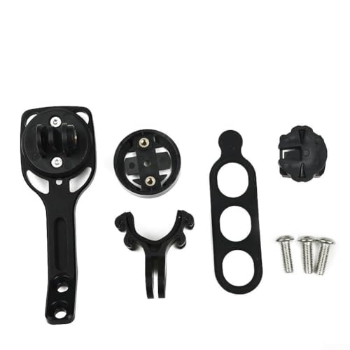Innovador soporte para manillar de bicicleta diseñado para sostener computadoras Garmin mientras soporta cámaras compatibles de Bryton/Cateye